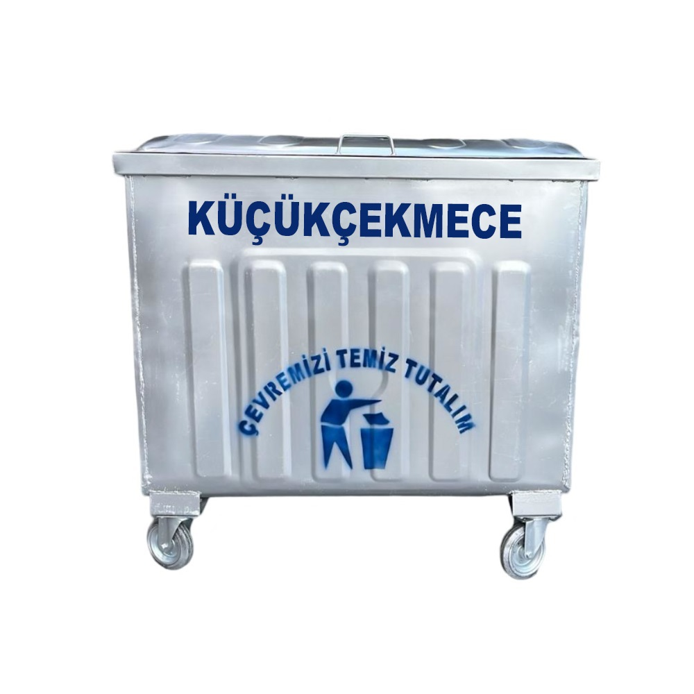 Küçükçekmece 800 Litre Metal Çöp Konteyneri